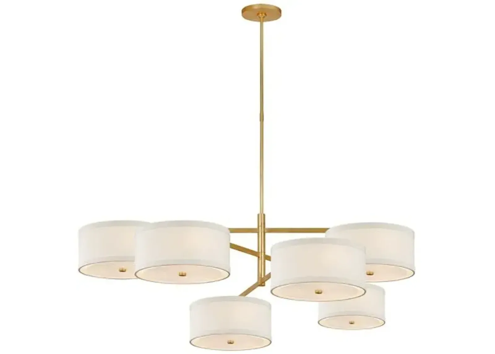 Visual Comfort - Walker Grande Offset Chandelier - Gold