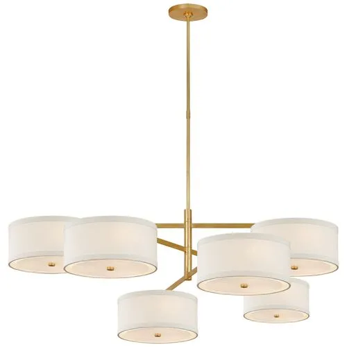 Visual Comfort - Walker Grande Offset Chandelier - Gold