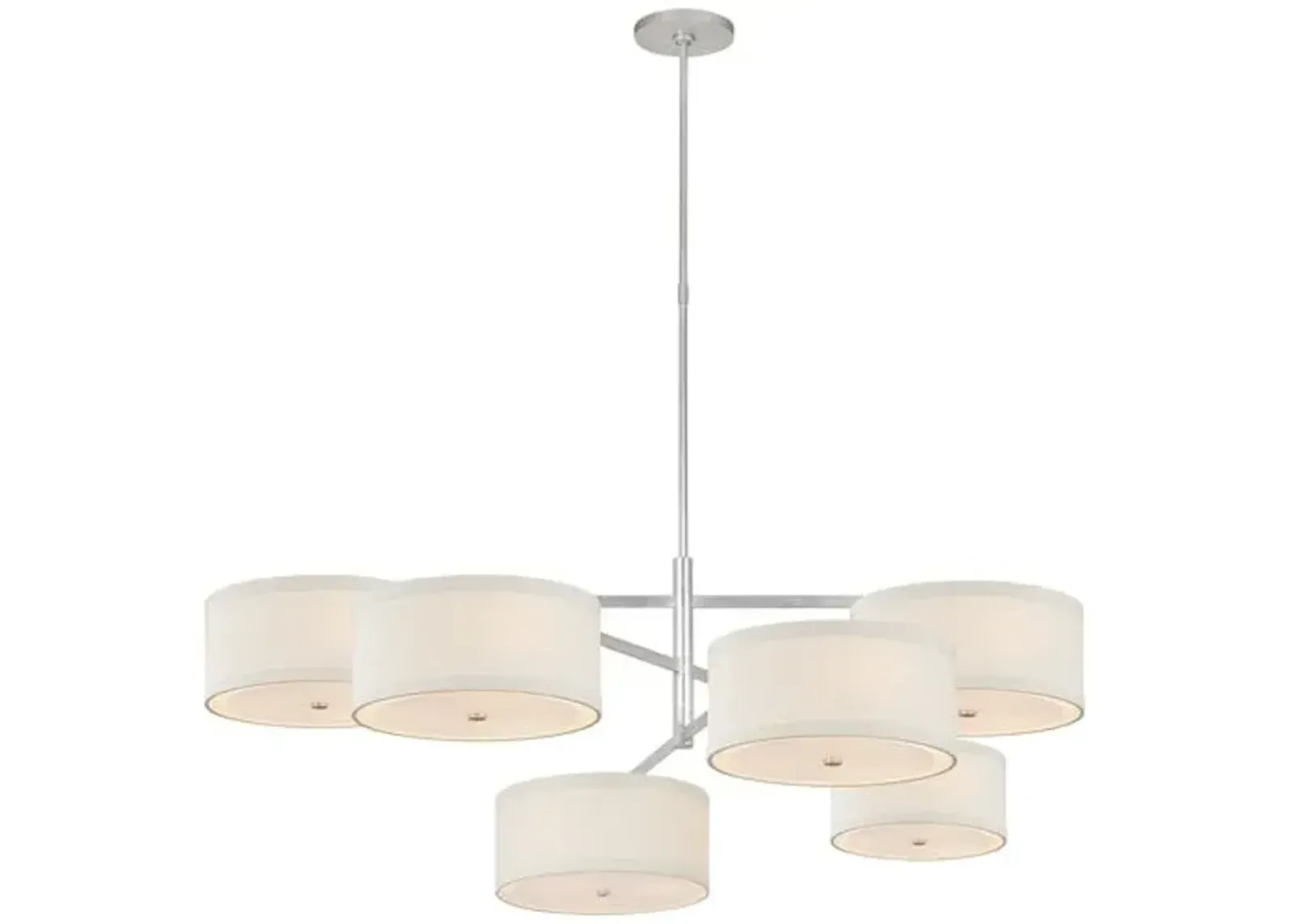 Visual Comfort - Walker Grande Offset Chandelier - Silver