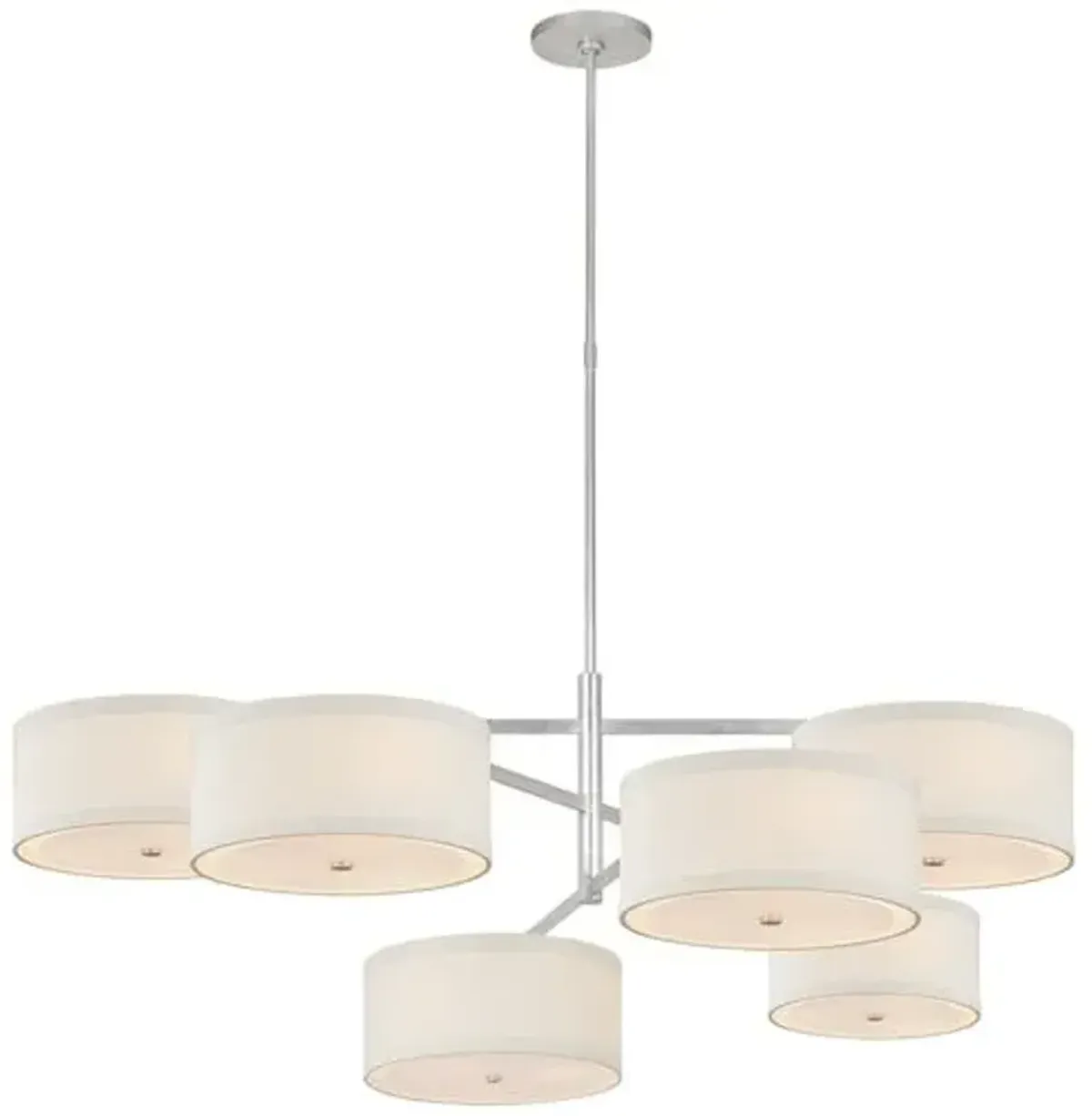 Visual Comfort - Walker Grande Offset Chandelier - Silver