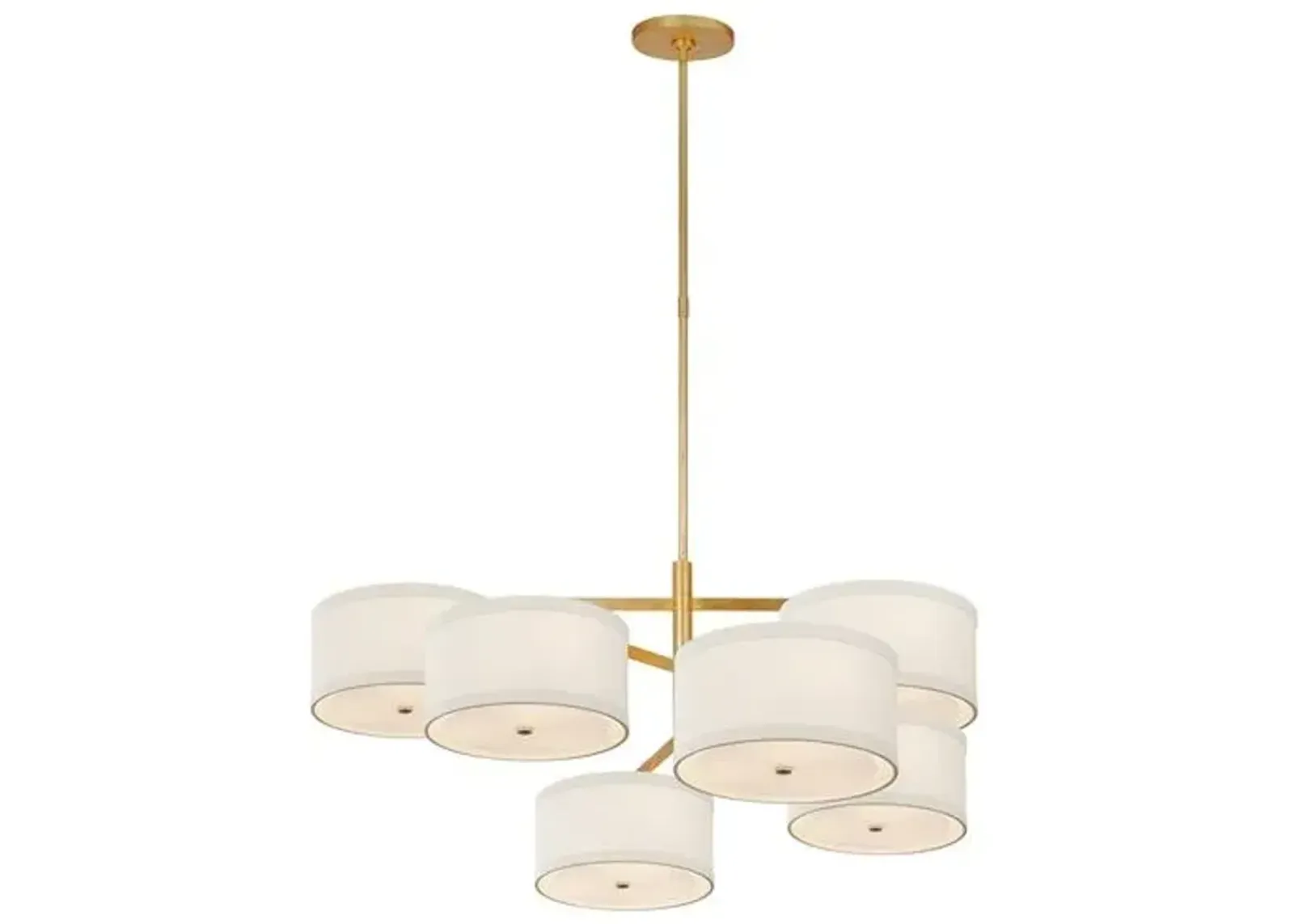 Visual Comfort - Walker XL Offset Chandelier - Gold