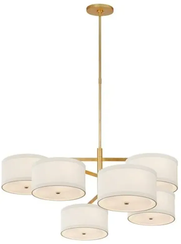 Visual Comfort - Walker XL Offset Chandelier - Gold