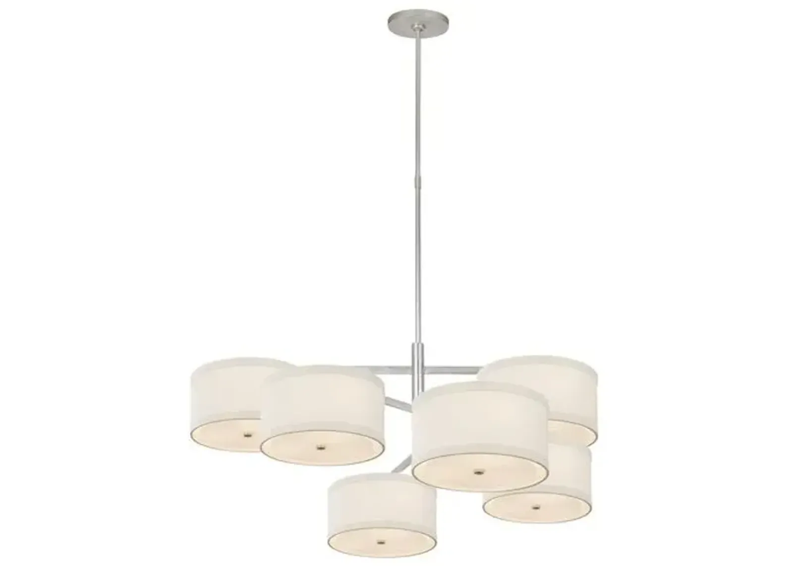 Visual Comfort - Walker XL Offset Chandelier - Silver