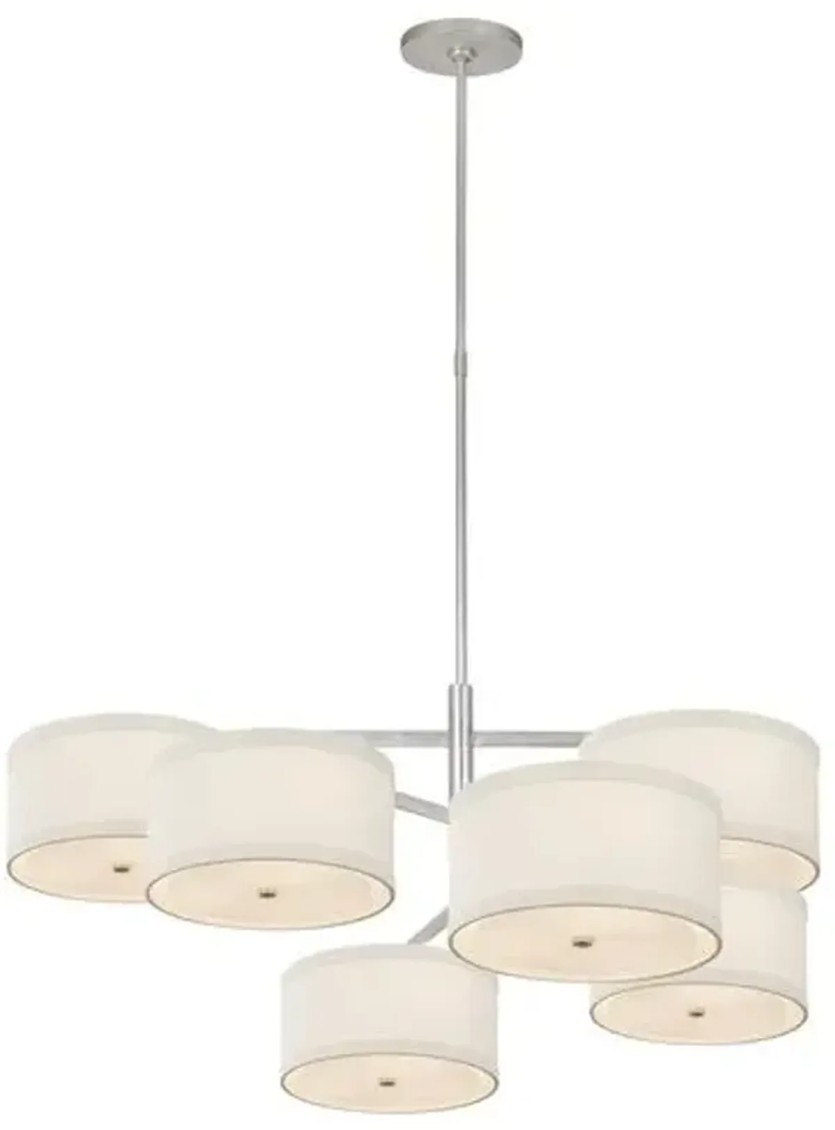 Visual Comfort - Walker XL Offset Chandelier - Silver