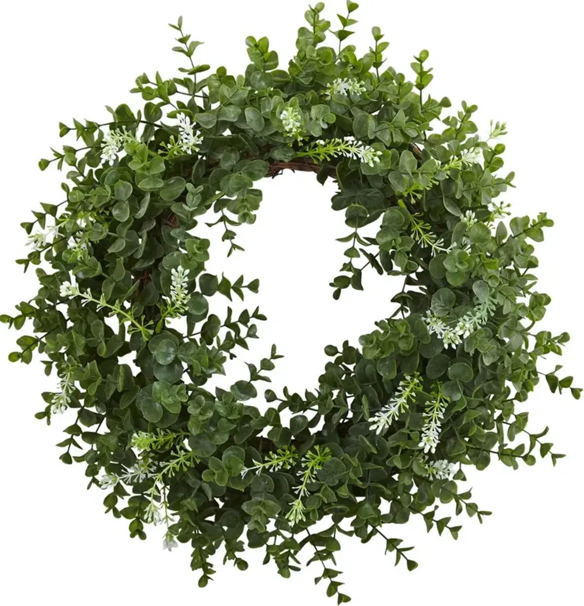 18" Faux Eucalyptus Wreath