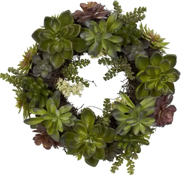 20" Succulent Wreath