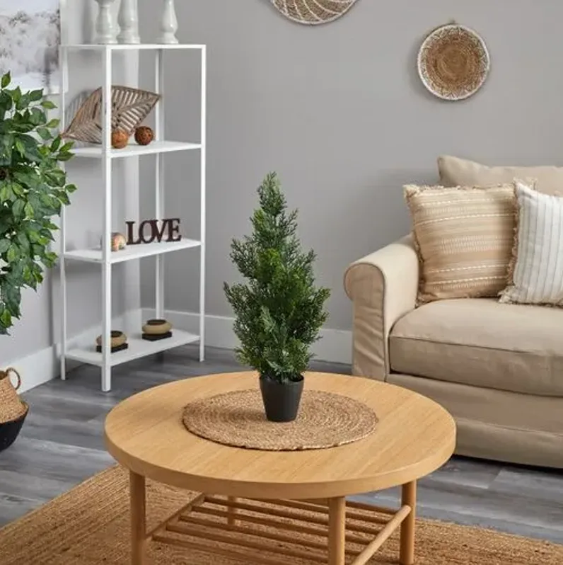 24" Faux Cedar/Pine Tree - Green