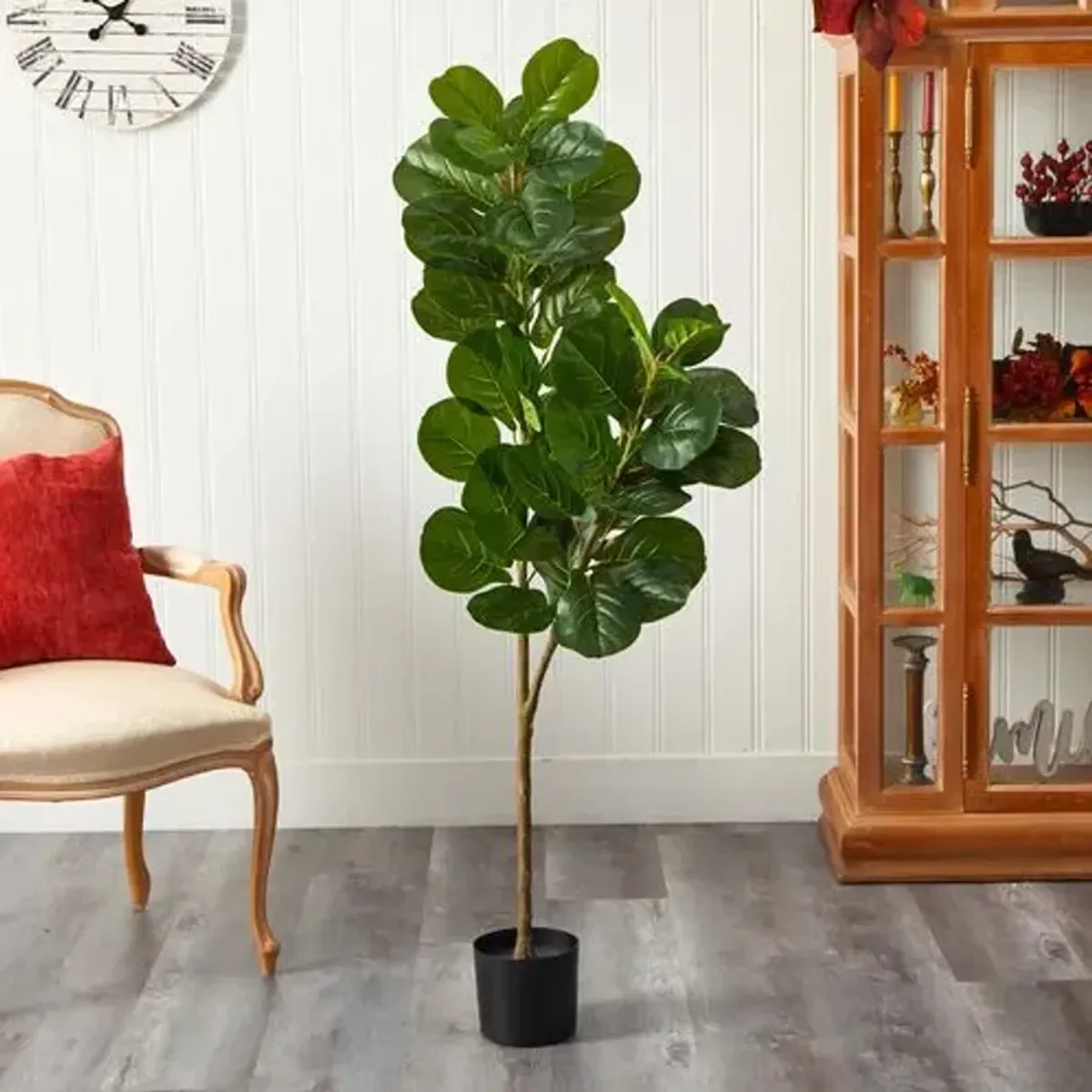 66" Faux Fiddle Leaf Tree - Green