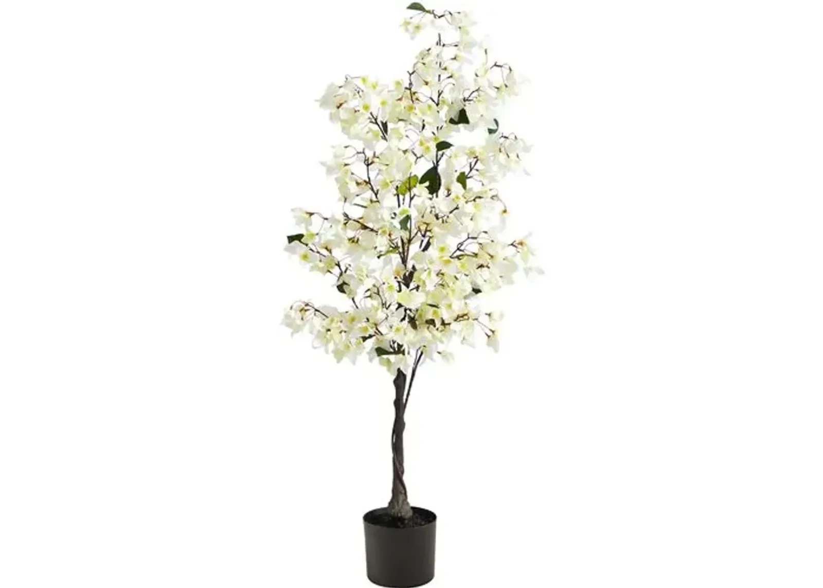 48" Faux Bougainvillea Tree - White