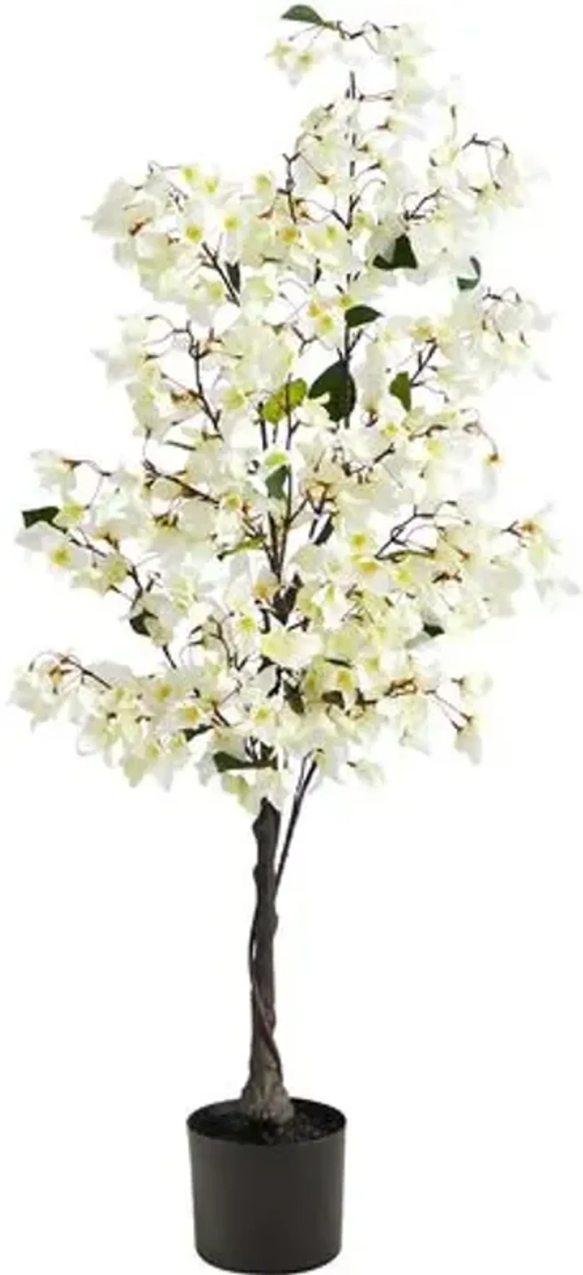 48" Faux Bougainvillea Tree - White