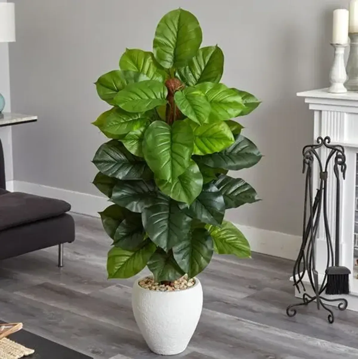 60" Faux Philodendron Tree - Green