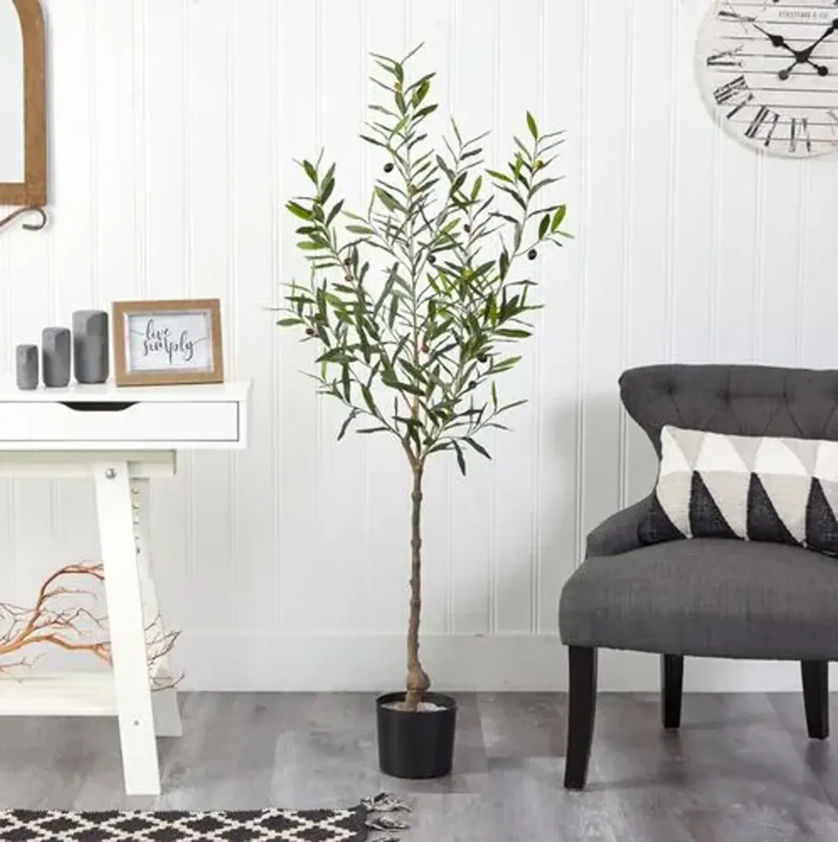 60" Olive Artificial Tree - Green