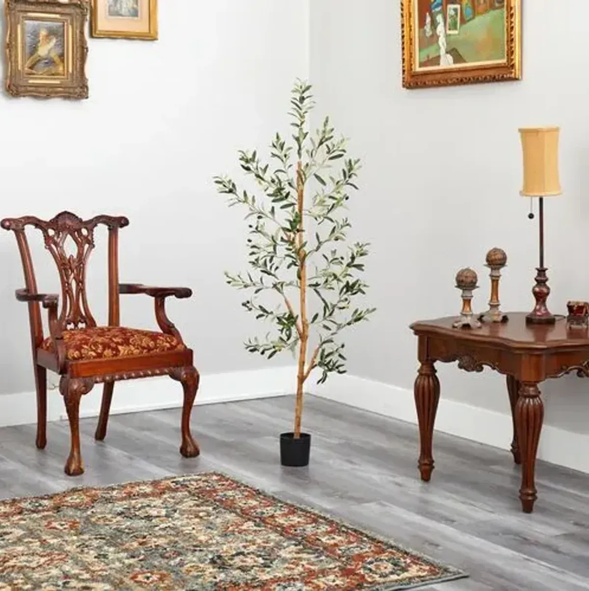 54" Olive Artificial Tree - Green