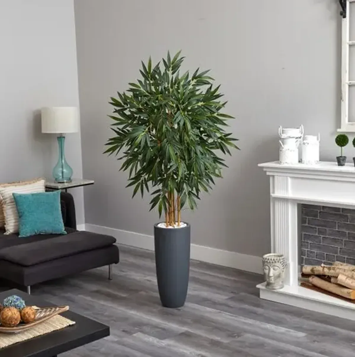 78" Faux Bamboo Tree - Green