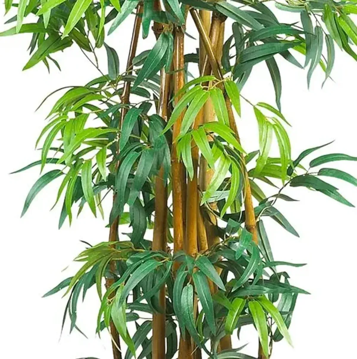 72" Curved Bamboo Silk Tree - Green