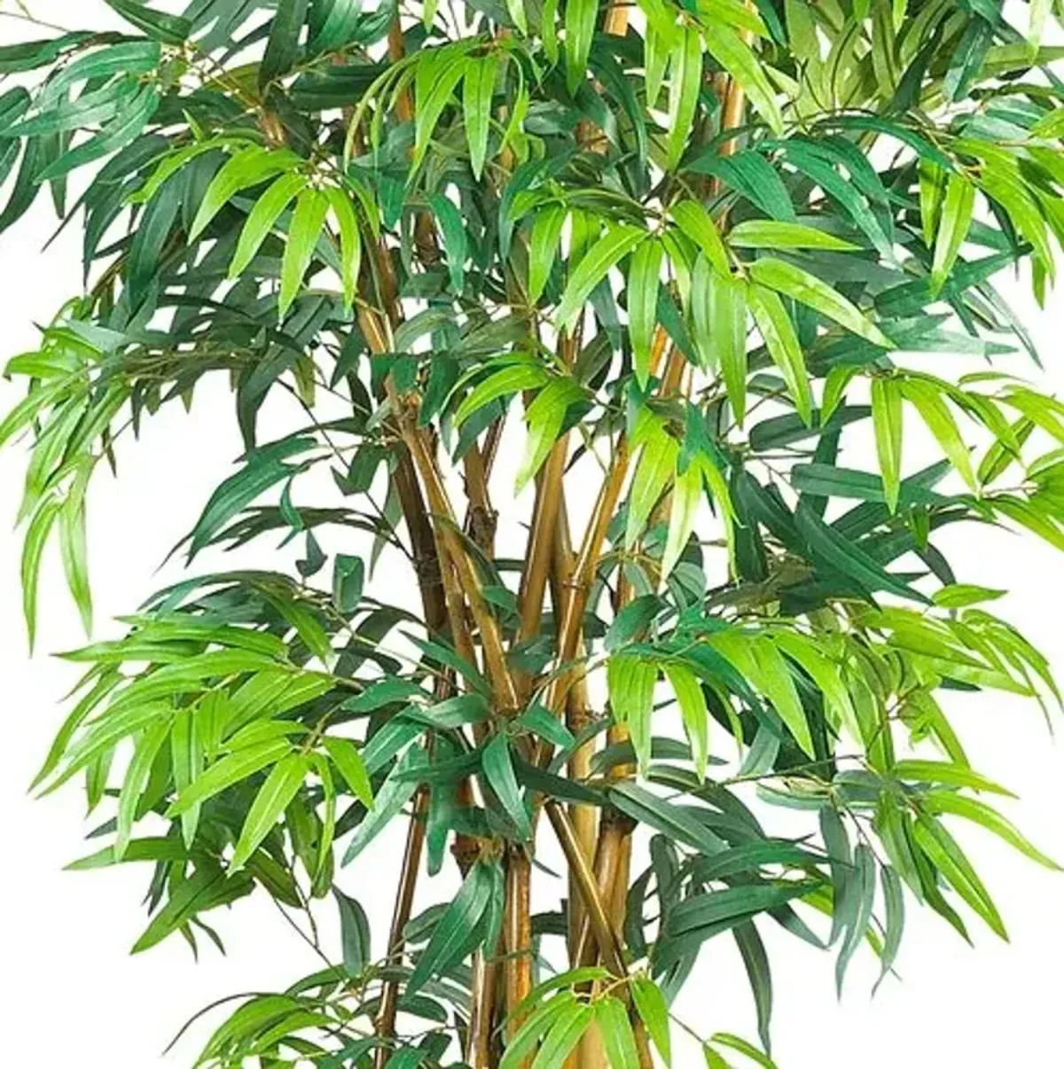 72" Curved Bamboo Silk Tree - Green