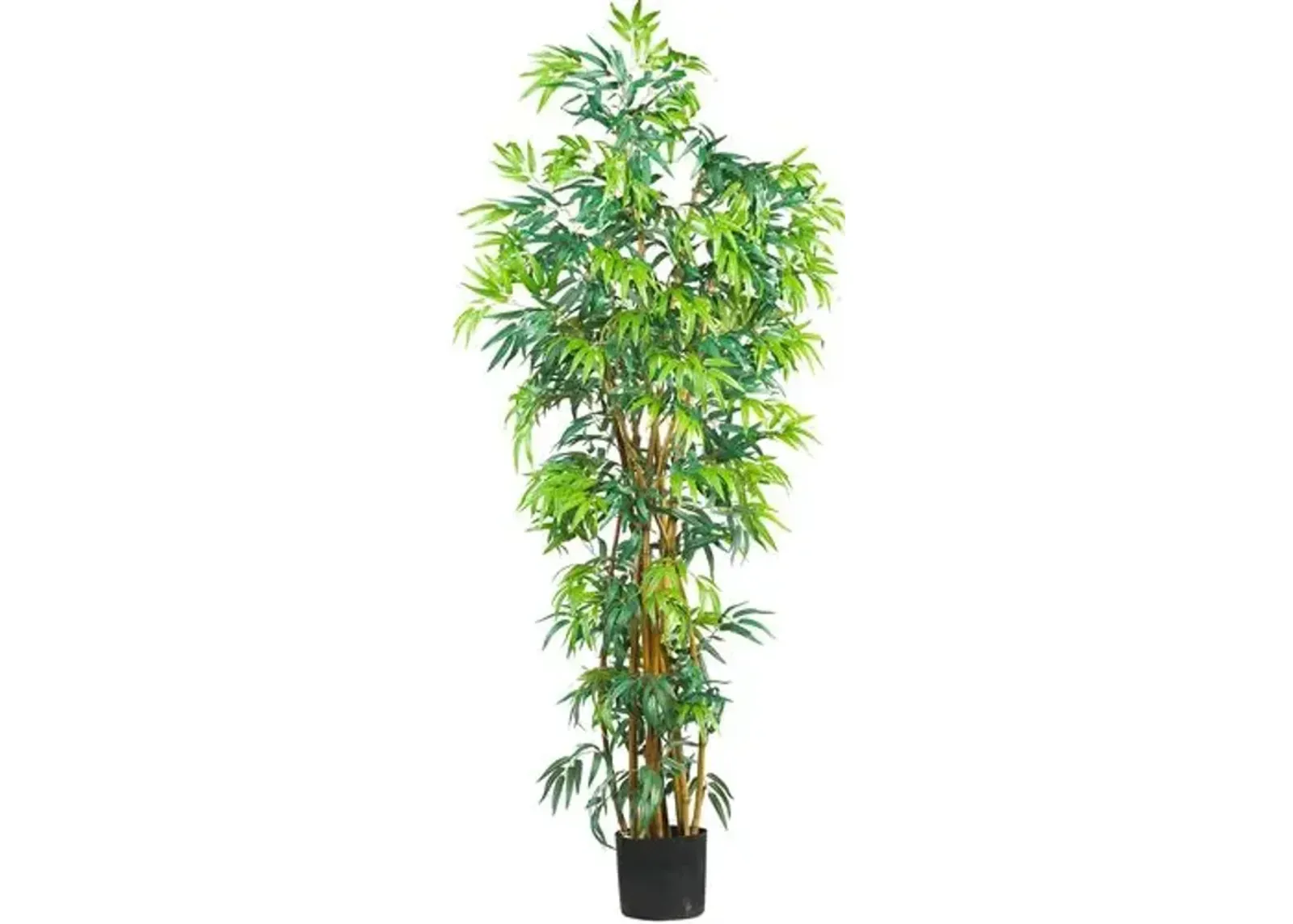 72" Curved Bamboo Silk Tree - Green