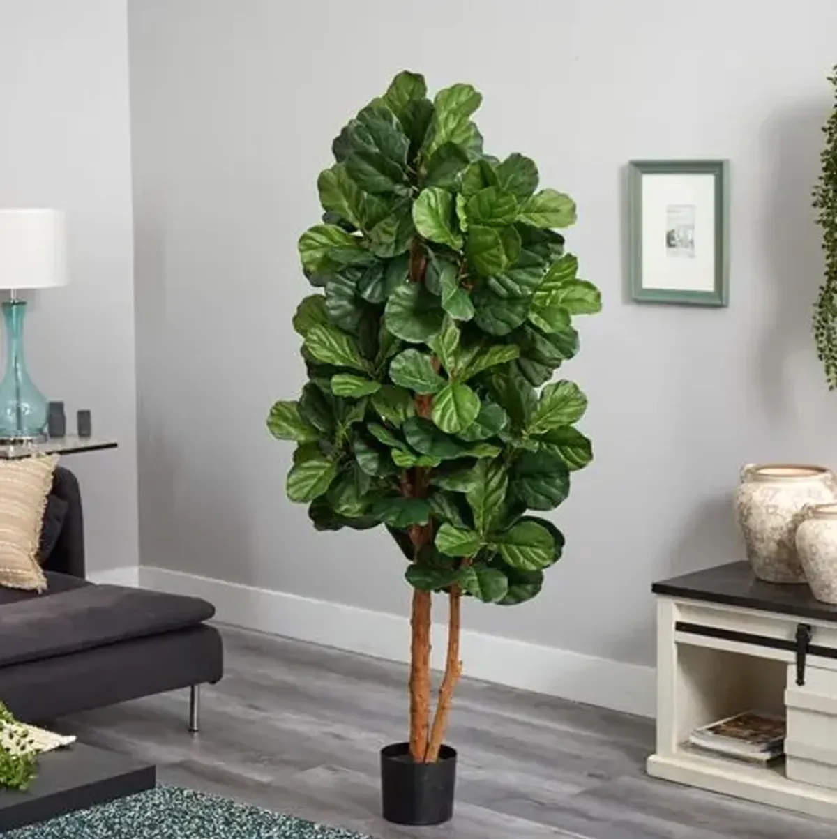 72" Faux Fiddle Leaf Tree - Green