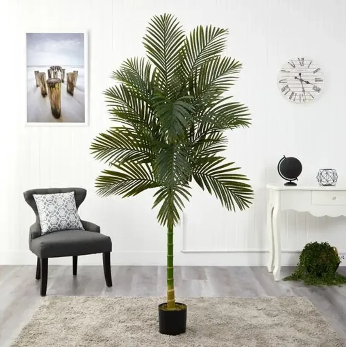 84" Faux Palm Tree - Green