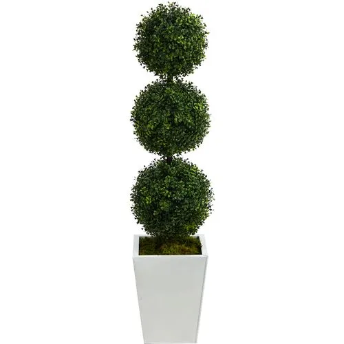 46" Faux Boxwood Tree - Green