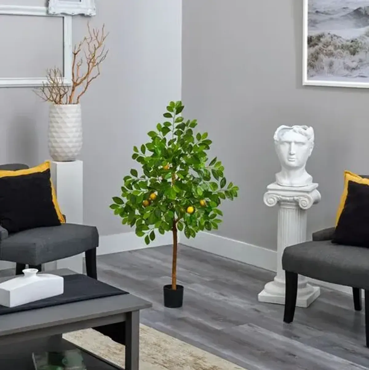 48" Lemon Artificial Tree - Green