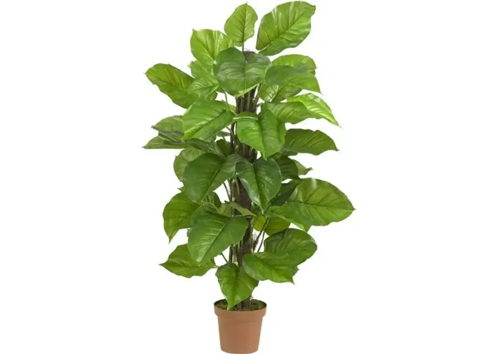 52" Faux Philodendron Plant - Green