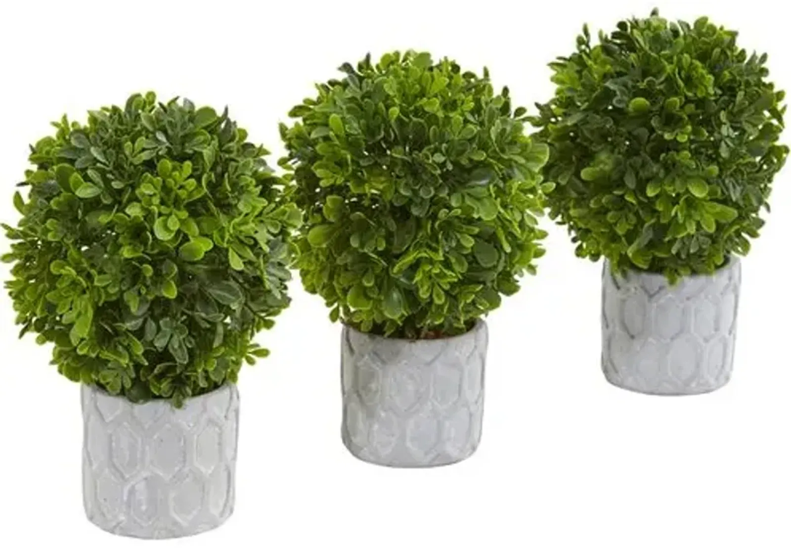 9" Faux Boxwood Plant - Green