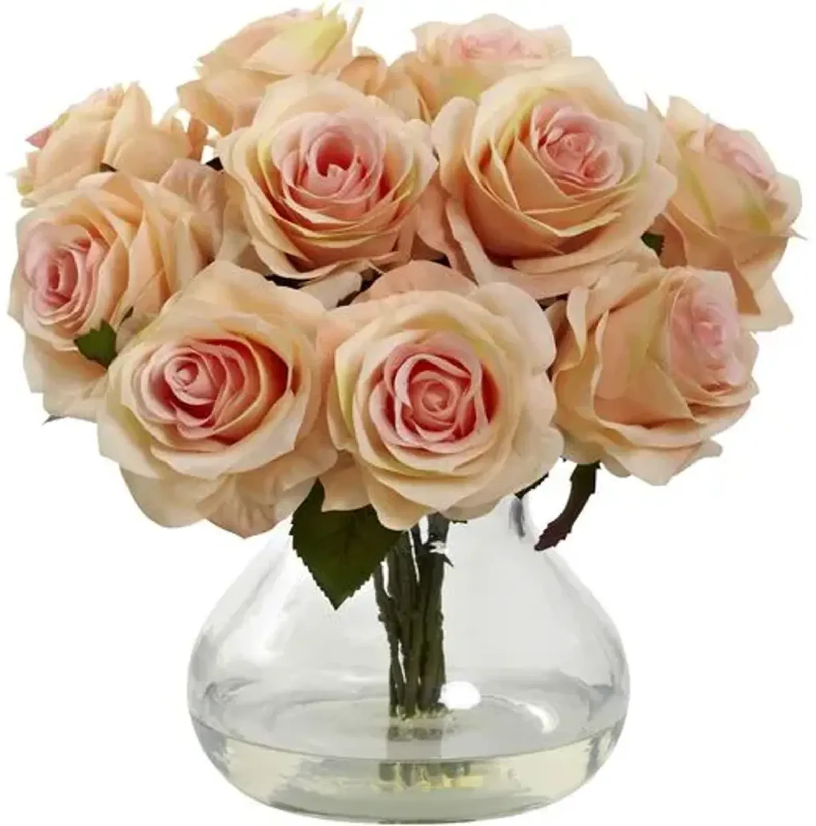 Rose Arrangement with Vase - Pink