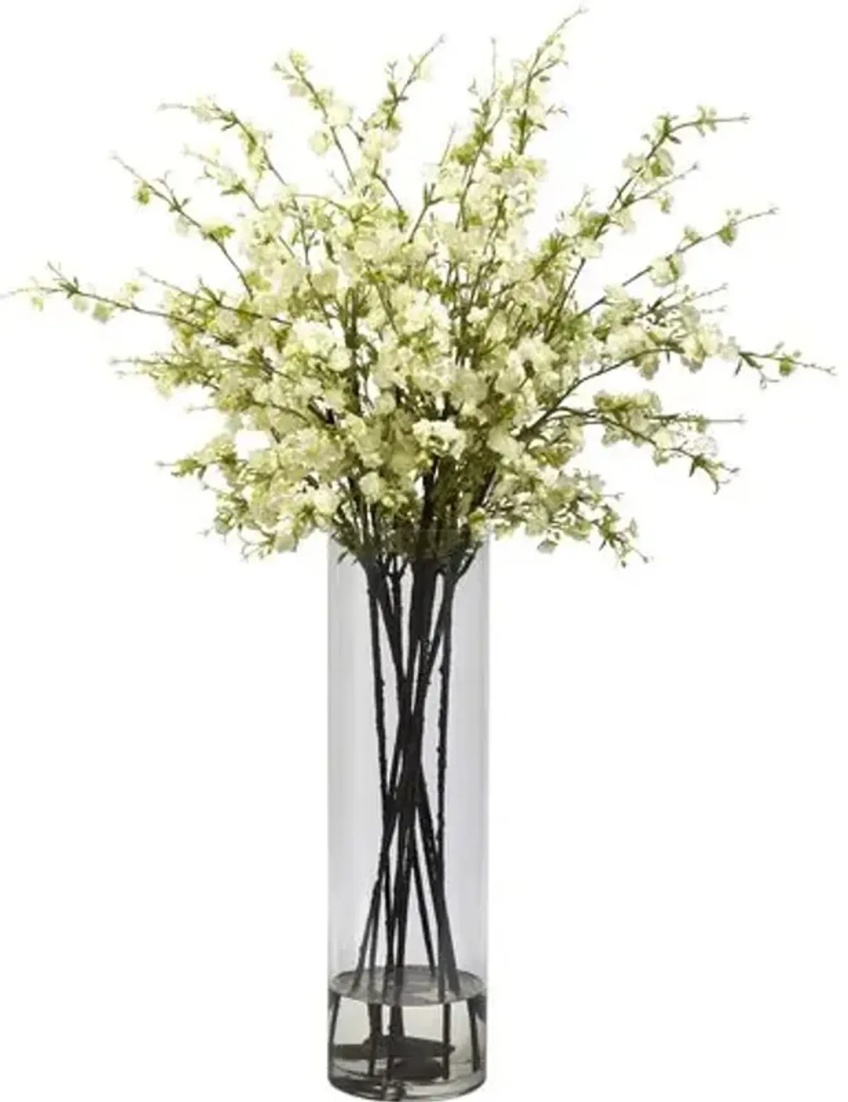 38" Faux Cherry Blossom Flower Arrangement - Yellow