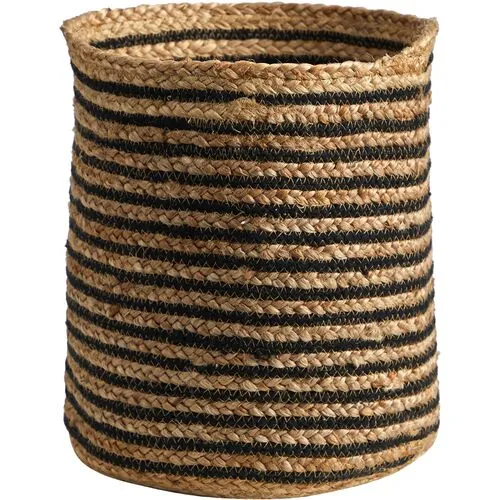 Natural Jute Basket Planter - Beige - 13'L x 13'W x 13.5'H