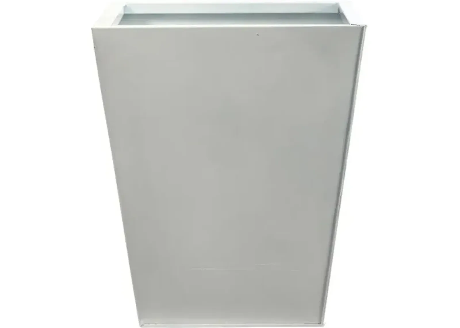 Classic Square Metal Planter - White - 13'L x 13'W x 15'H