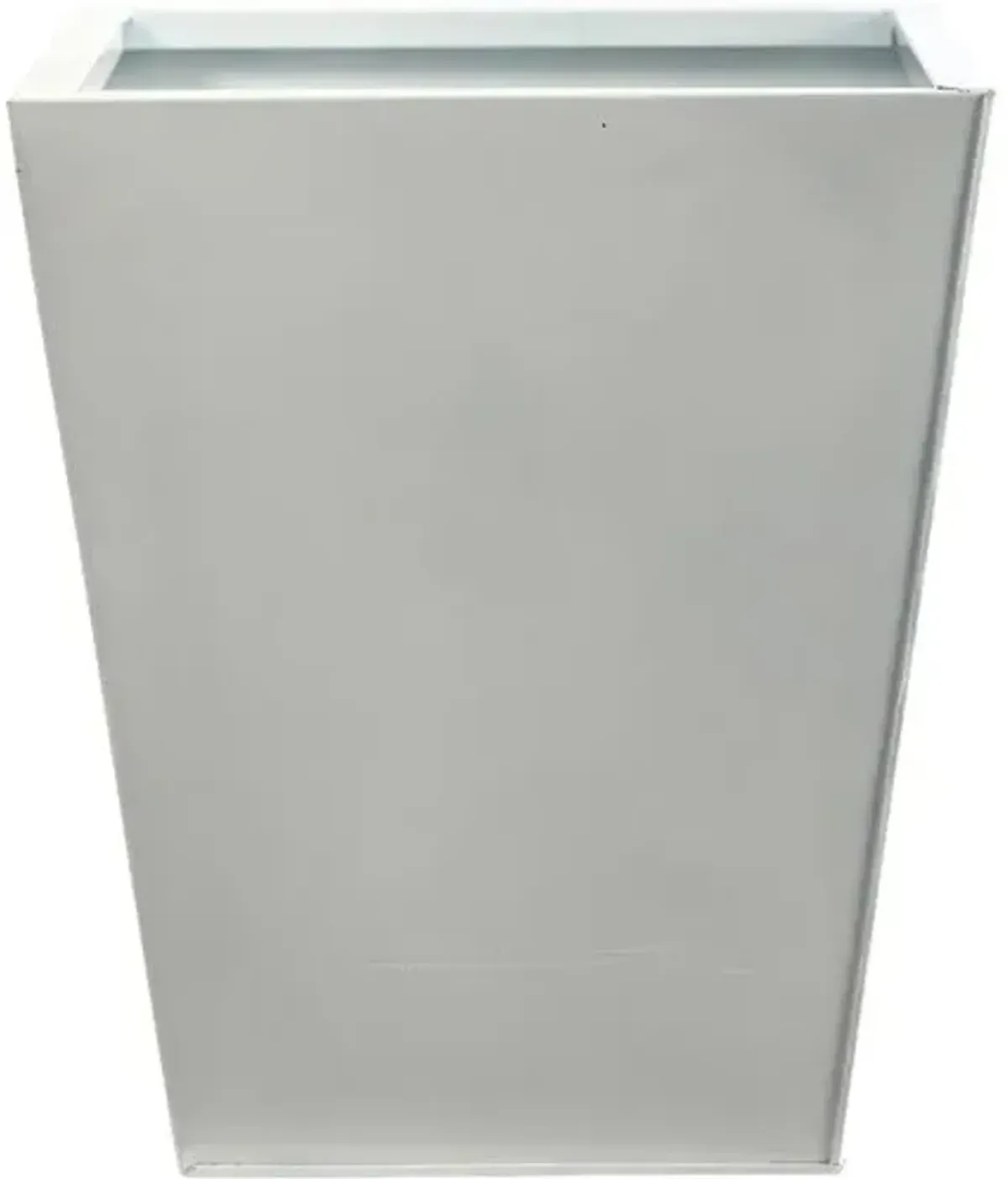 Classic Square Metal Planter - White - 13'L x 13'W x 15'H