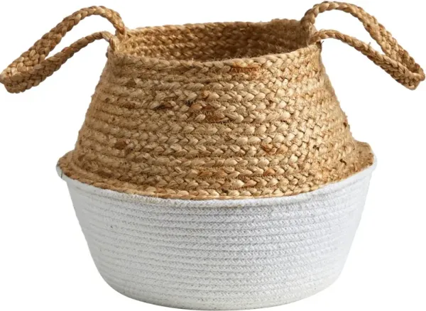 Cotton & Jute Woven Basket