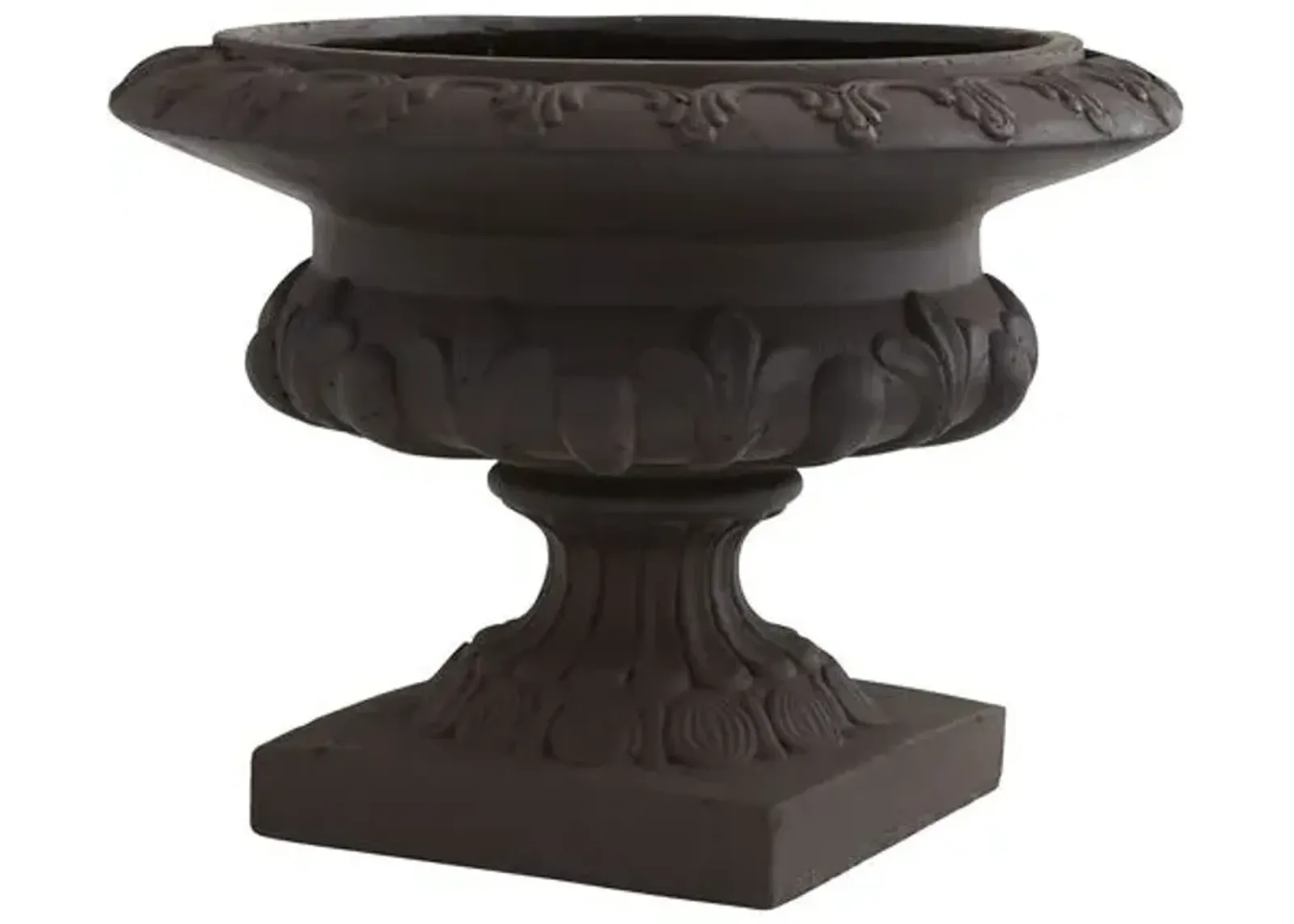 12.5" Decorative Urn - Grey