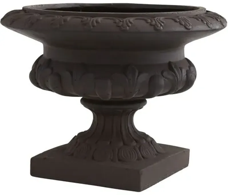 12.5" Decorative Urn - Grey