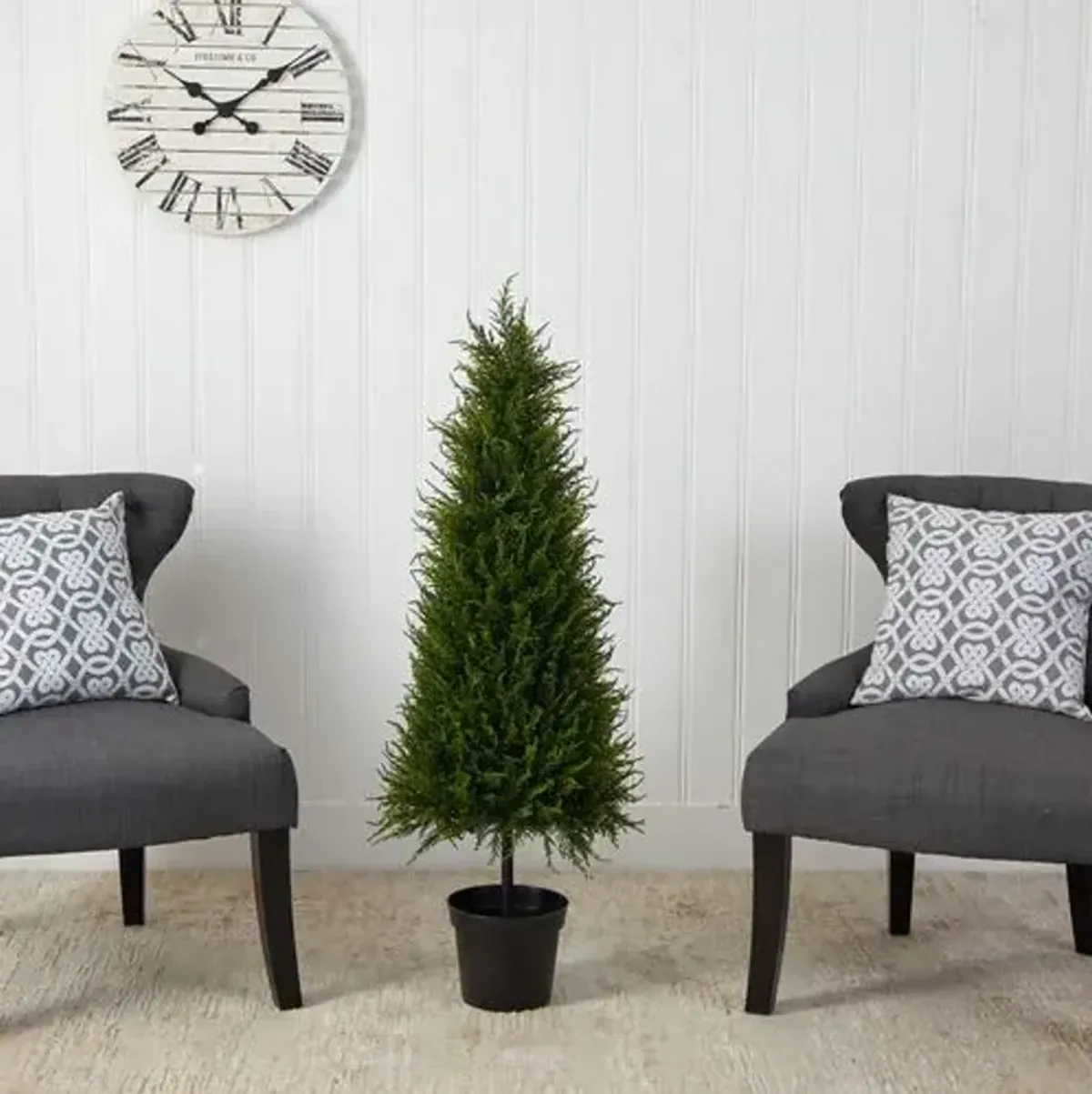 42" Faux Cypress Tree - Green