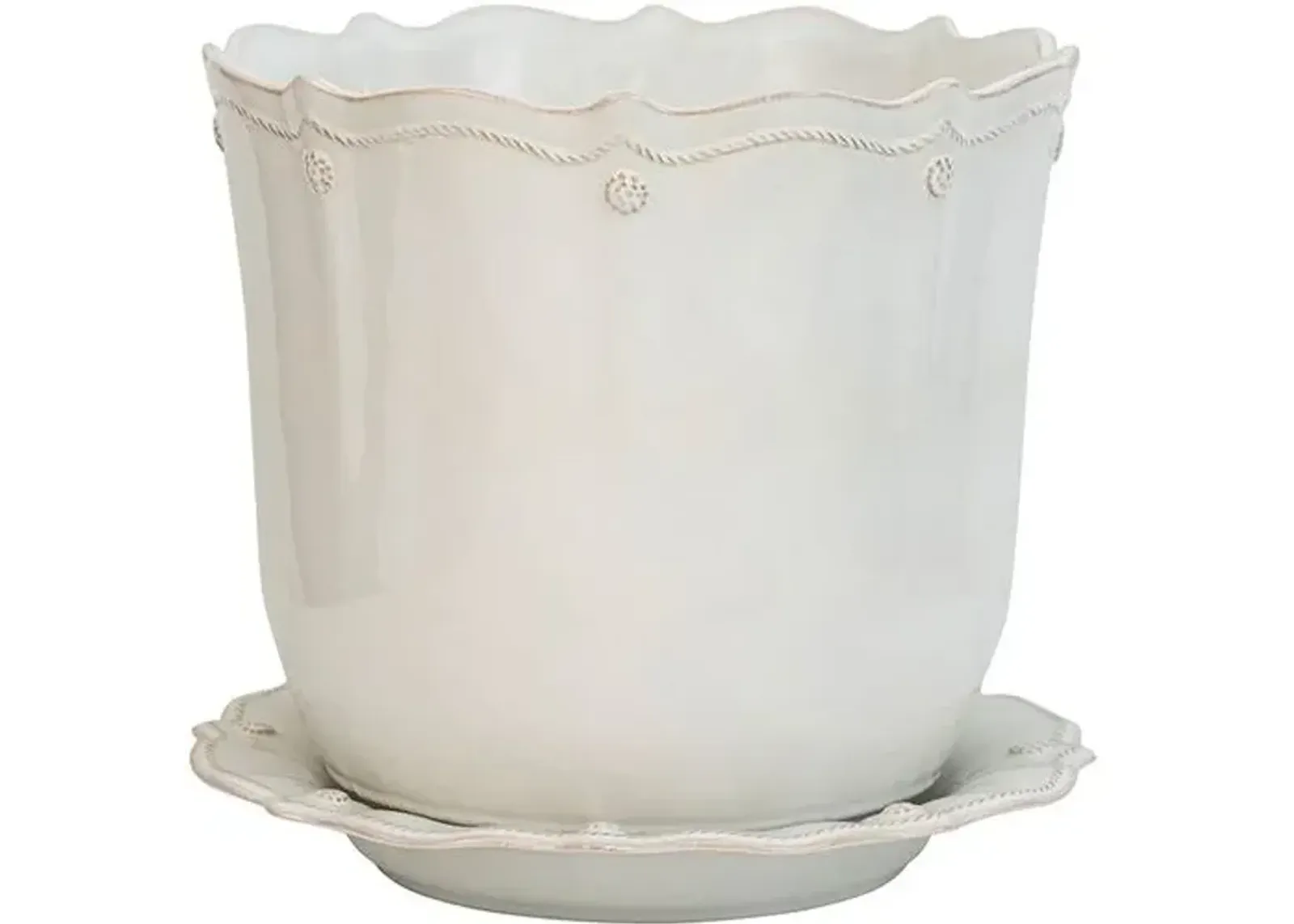 12" Berry & Thread Planter - Juliska - White - 11"L x 11"W x 12"H