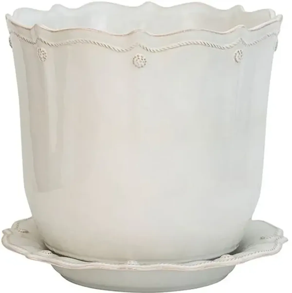 12" Berry & Thread Planter - Juliska - White - 11"L x 11"W x 12"H