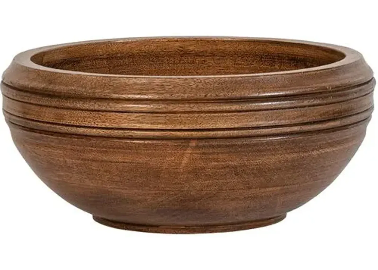 Bilbao Wood Serving Bowl - Juliska - Brown