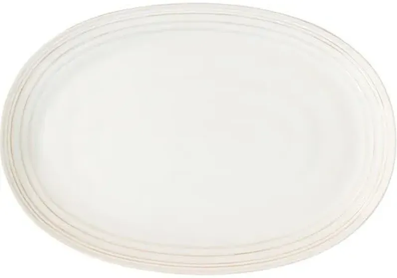 17" Bilbao Platter -Juliska - Handcrafted - White