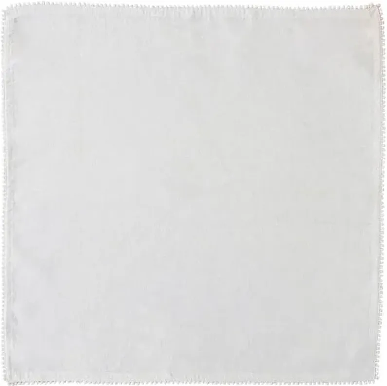 Berry Trim Napkin - Juliska - White