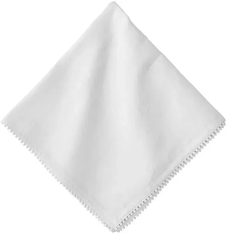 Berry Trim Napkin - Juliska - White