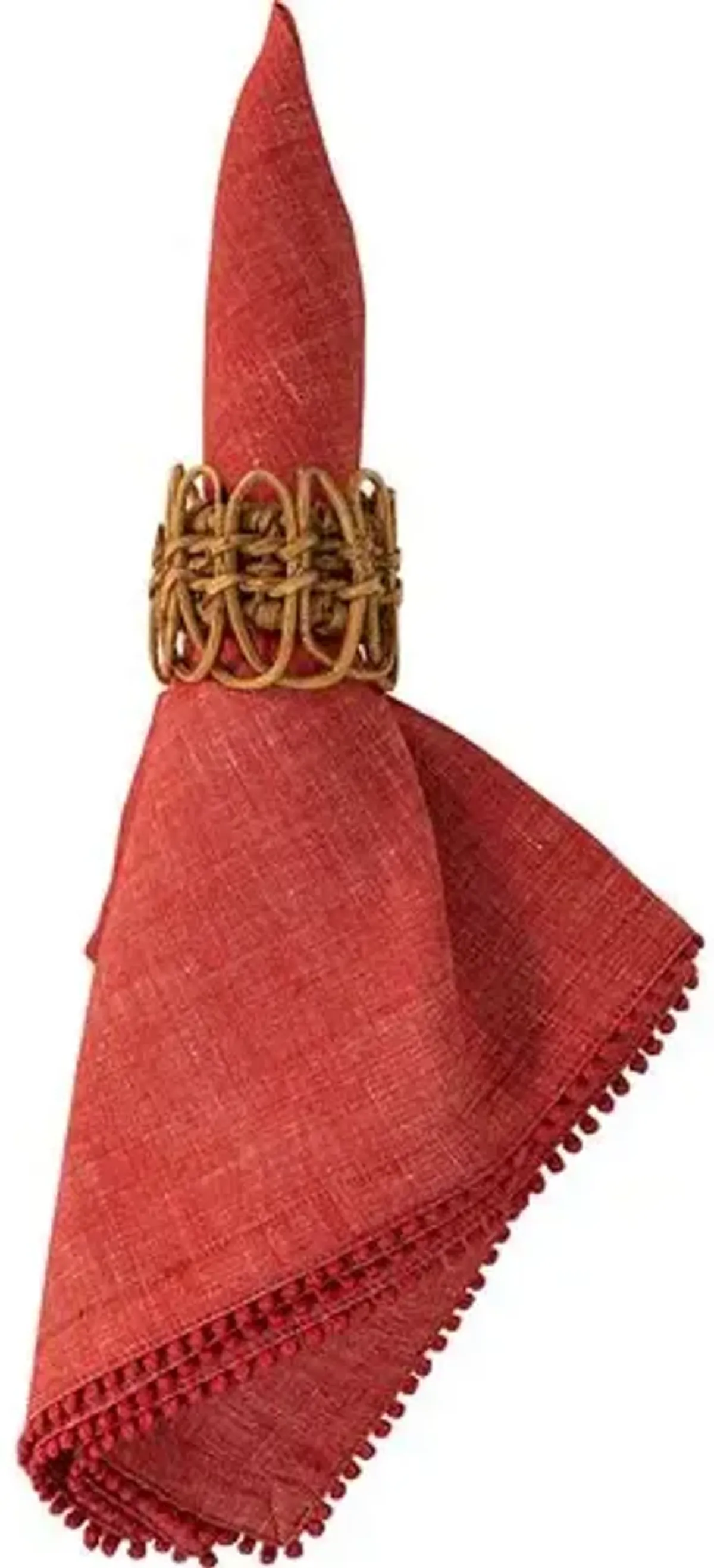 Berry Trim Napkin - Juliska - Red