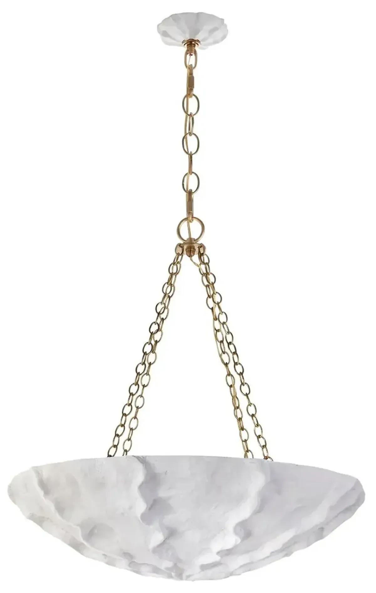 Visual Comfort - Benit Medium Sculpted Chandelier - White