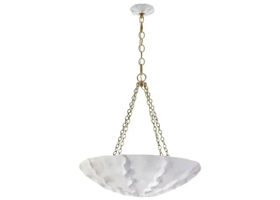 Visual Comfort - Benit Medium Sculpted Chandelier - White