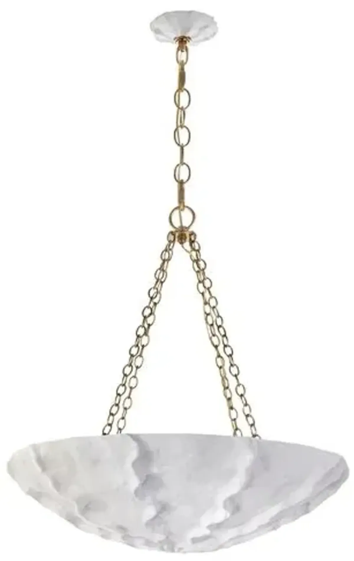 Visual Comfort - Benit Medium Sculpted Chandelier - White