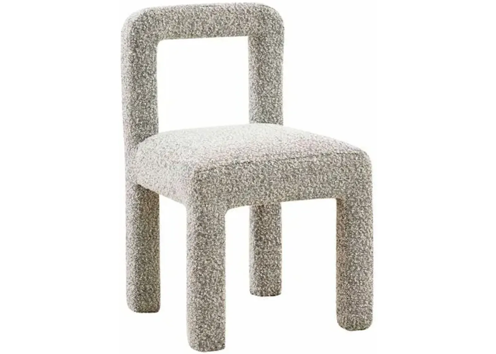 Amber Dining Chair - Boucle - Gray