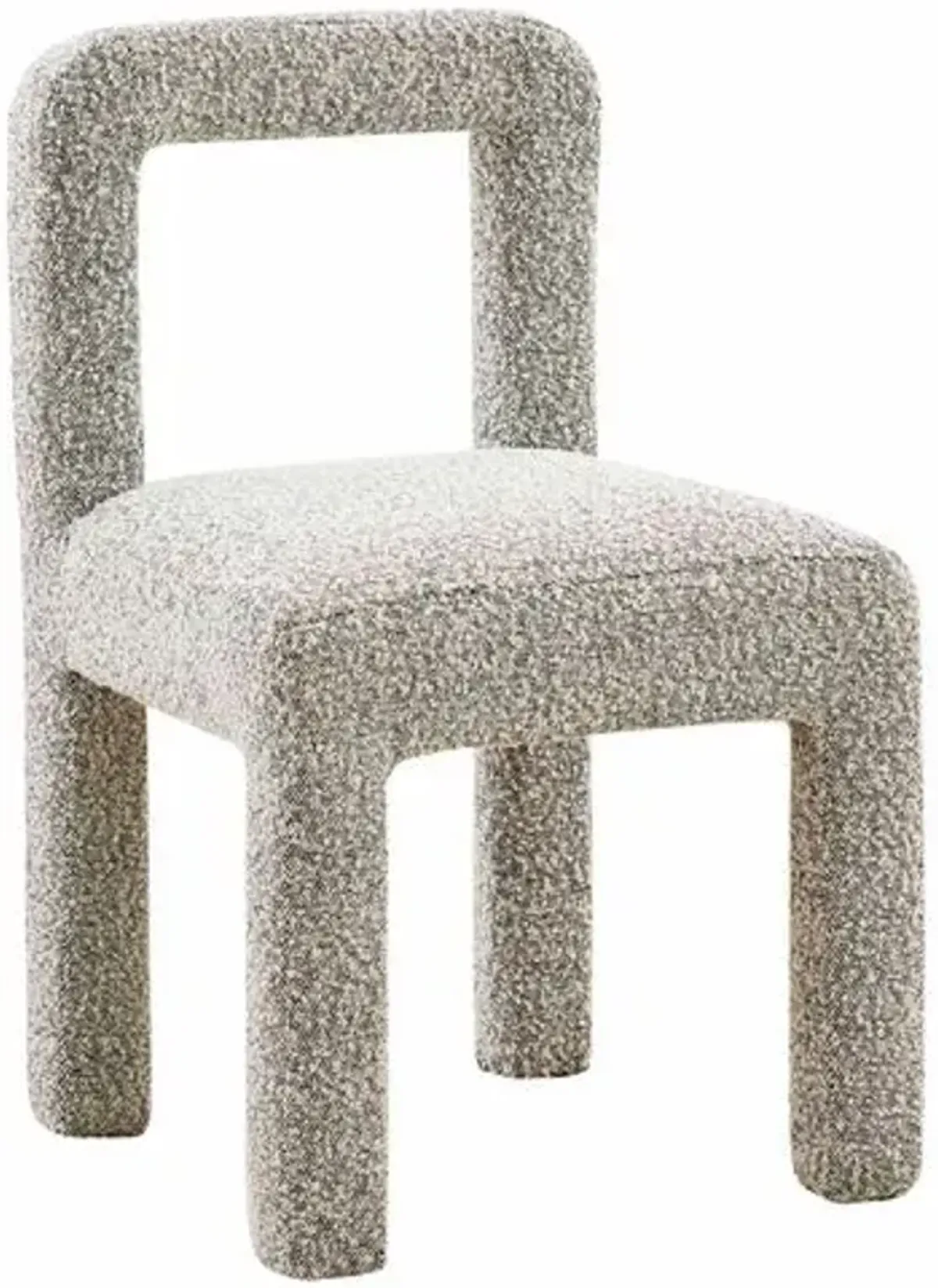 Amber Dining Chair - Boucle - Gray