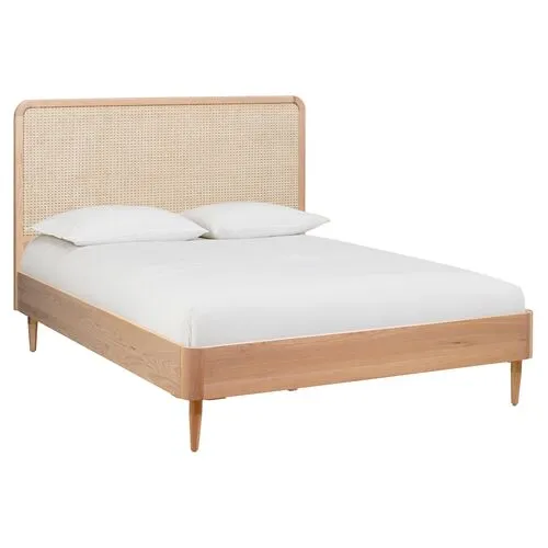 Coraline Cane Bed - Natural - Handcrafted - Beige