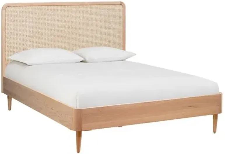 Coraline Cane Bed - Natural - Handcrafted - Beige